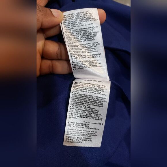 Vintage Gap Blue Box Pleated Dress Size 10 - Picture 8 of 10